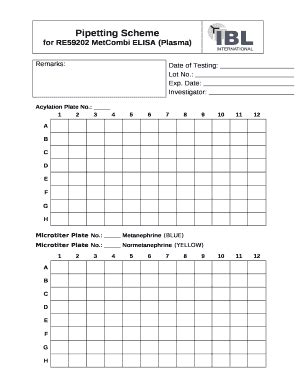 elisa template pdf